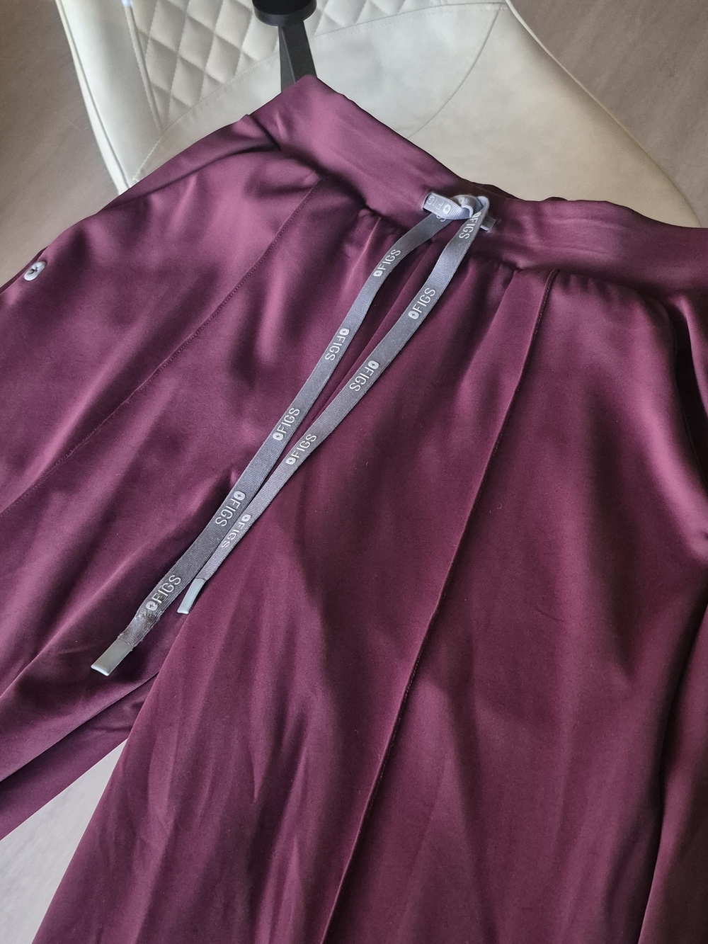 FIGS Burgundy Scrubs Set